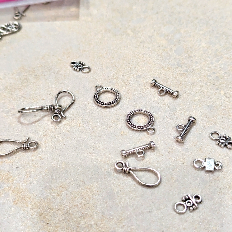 Jewelry Makers Hook And Bar Clasp Necklace Findings Silver